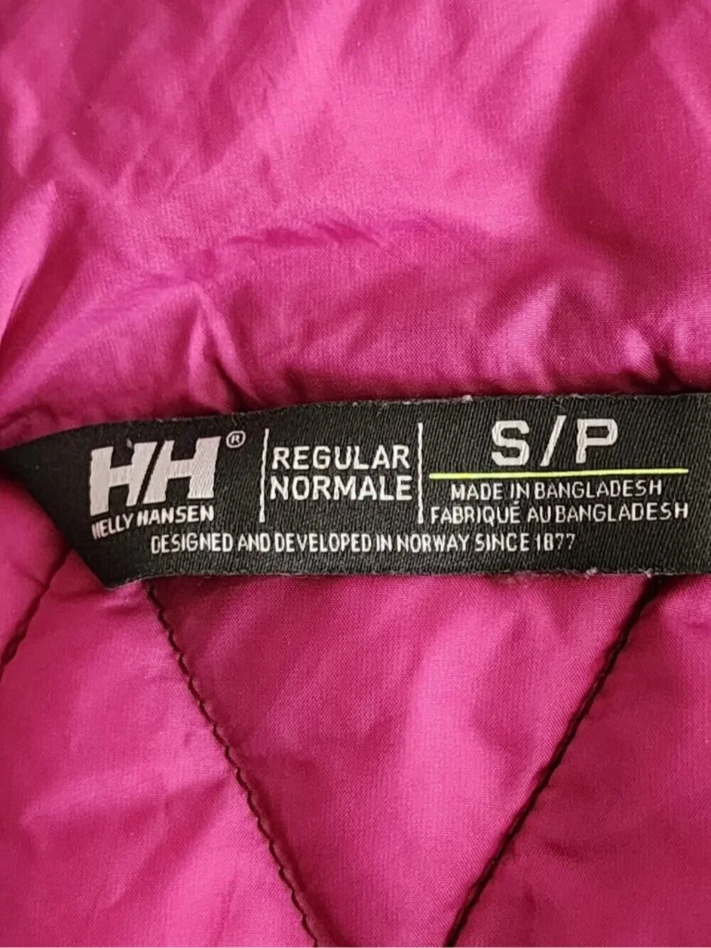 Helly Hansen Purple Synthetic Fill Full Zip Hooded Quilted Puffer
